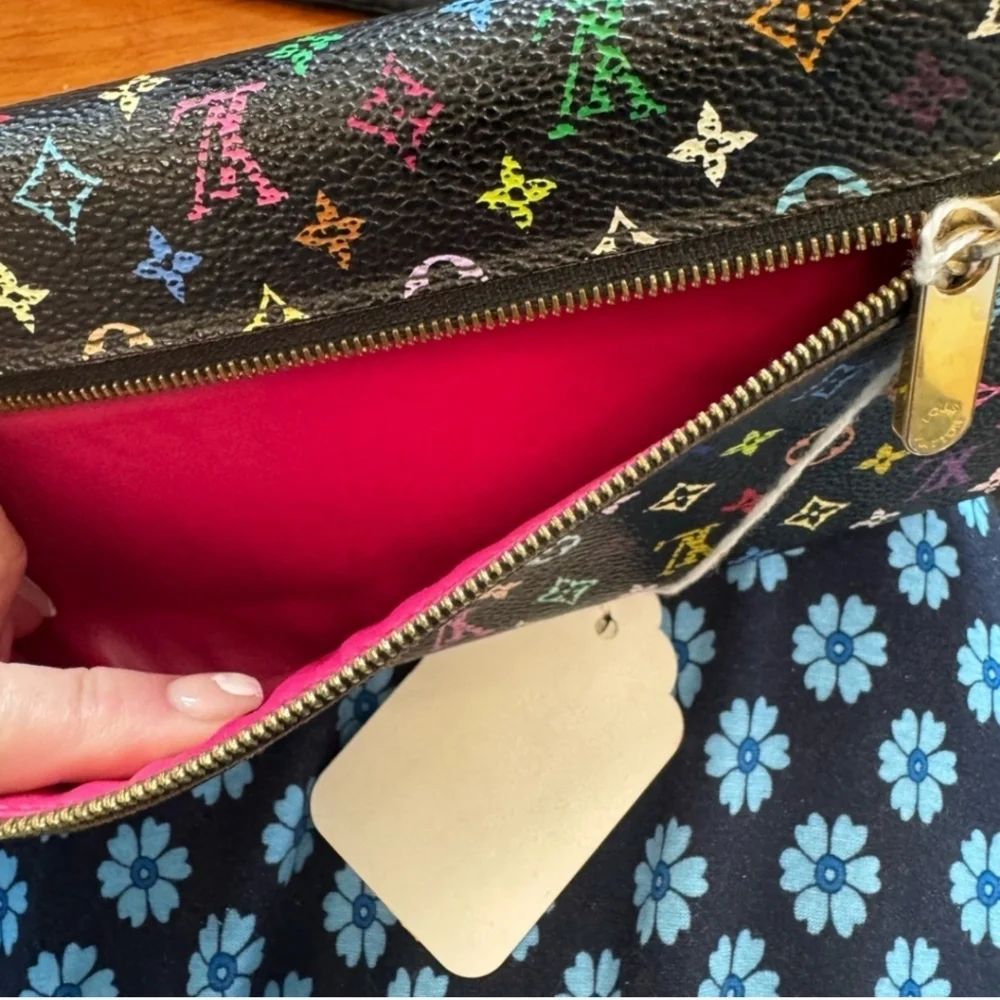 Louis Vuitton Murakami Multicolor Monogram Wallet/Clutch